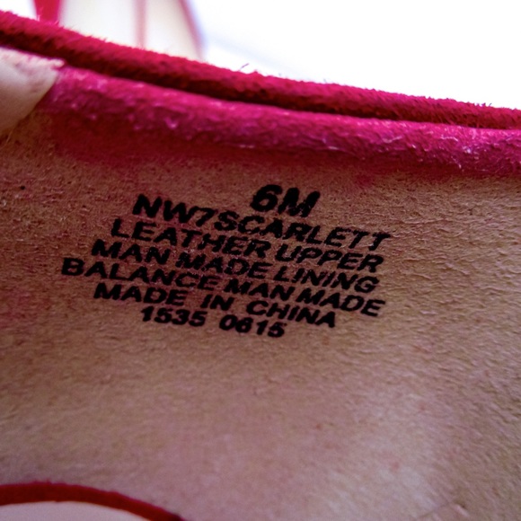 Nine West Red Pointed Toe Pumps w/ Bow - Scarlett - Picture 6 of 10